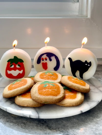 Halloween Sugar Cookie Candle Set