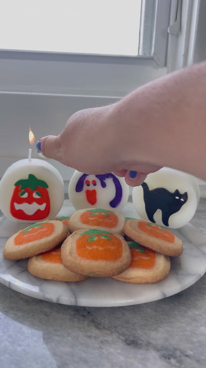 Halloween Sugar Cookie Candle Set